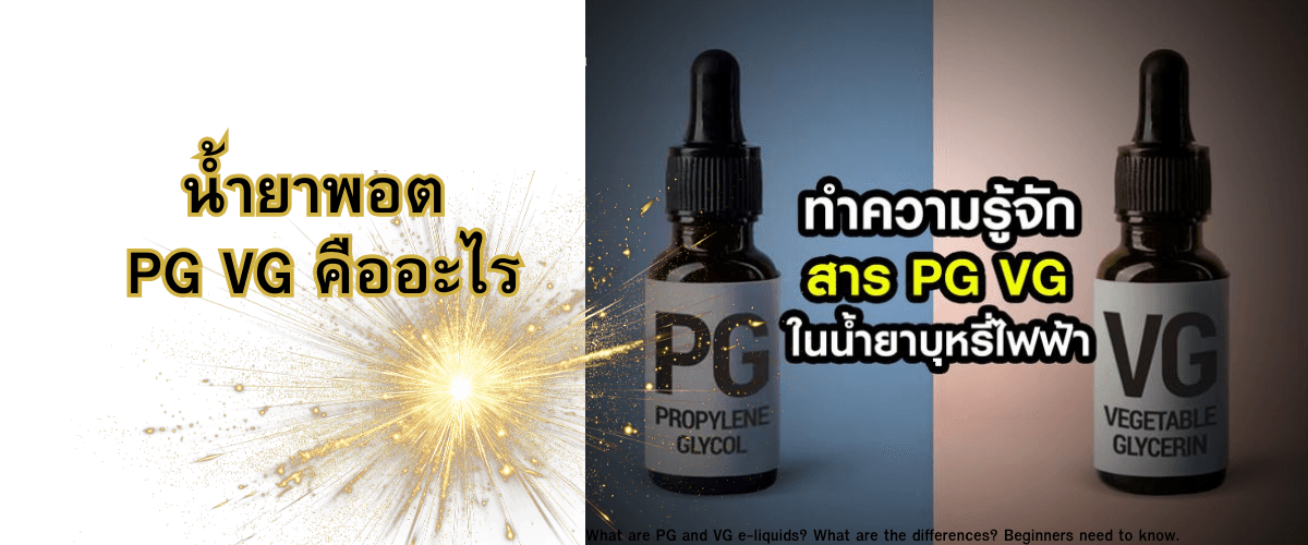 น้ำยาพอต PG VG คืออะไร