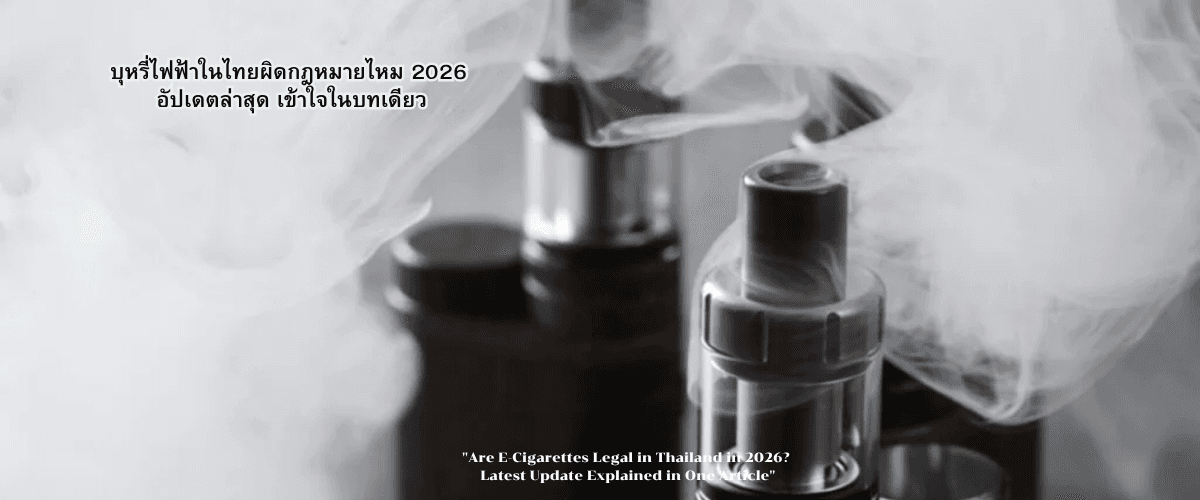 บุหรี่ไฟฟ้าในไทยผิดกฎหมายไหม 2026 อัปเดตล่าสุด เข้าใจในบทเดียว
