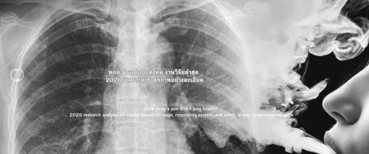 พอต มีผลต่อปอดไหม งานวิจัยล่าสุด 2026 วิเคราะห์เชิงสุขภาพอย่างละเอียด